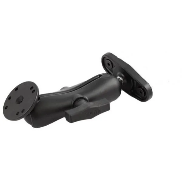 RAM® Tough-Claw™ Duży zacisk podwójny uchwyt kulowy z okrągłą płytką